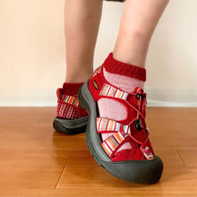 画像をギャラリービューアに読み込む, 【編み図】ラダーレースソックス(pdfファイル)