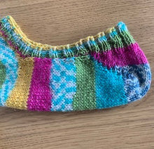 画像をギャラリービューアに読み込む, 【編み図】ソックヤーン毛糸で編むフットカバー♪(pdfファイル)