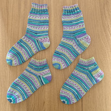 画像をギャラリービューアに読み込む, 【編み図】ソックヤーン毛糸1玉で2足の靴下♪(pdfファイル)