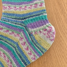 画像をギャラリービューアに読み込む, 【編み図】ソックヤーン毛糸1玉で2足の靴下♪(印刷物)