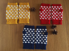 画像をギャラリービューアに読み込む, 【編み図】シェル模様の指なし手袋(印刷物)