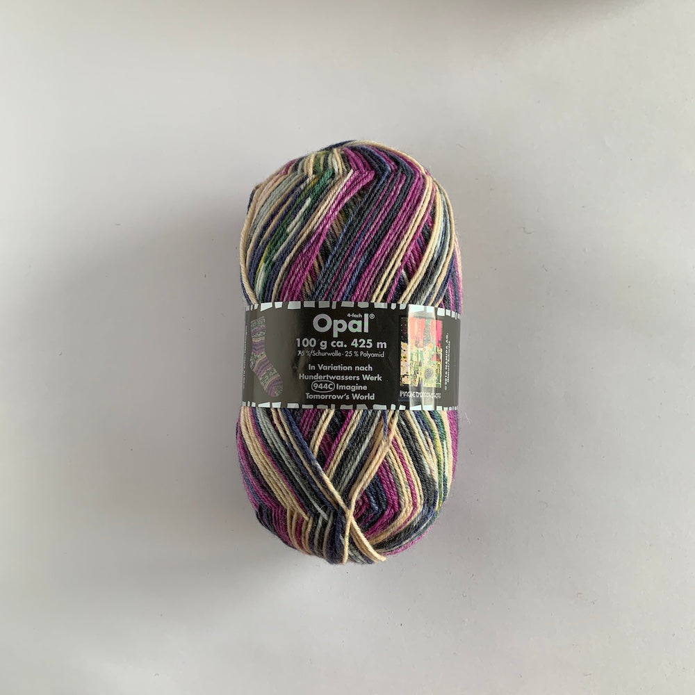 2玉毛糸追加しました！編み図つき靴下編みセット opal 毛糸 輪針セット 
