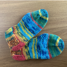 画像をギャラリービューアに読み込む, 【編み図】ボックスかかとのフットカバー(印刷物)