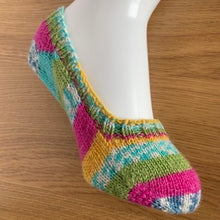 画像をギャラリービューアに読み込む, 【編み図】ソックヤーン毛糸で編むフットカバー♪(pdfファイル)