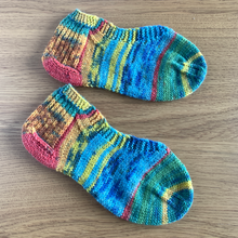 画像をギャラリービューアに読み込む, 【編み図】ボックスかかとのフットカバー(pdfファイル)