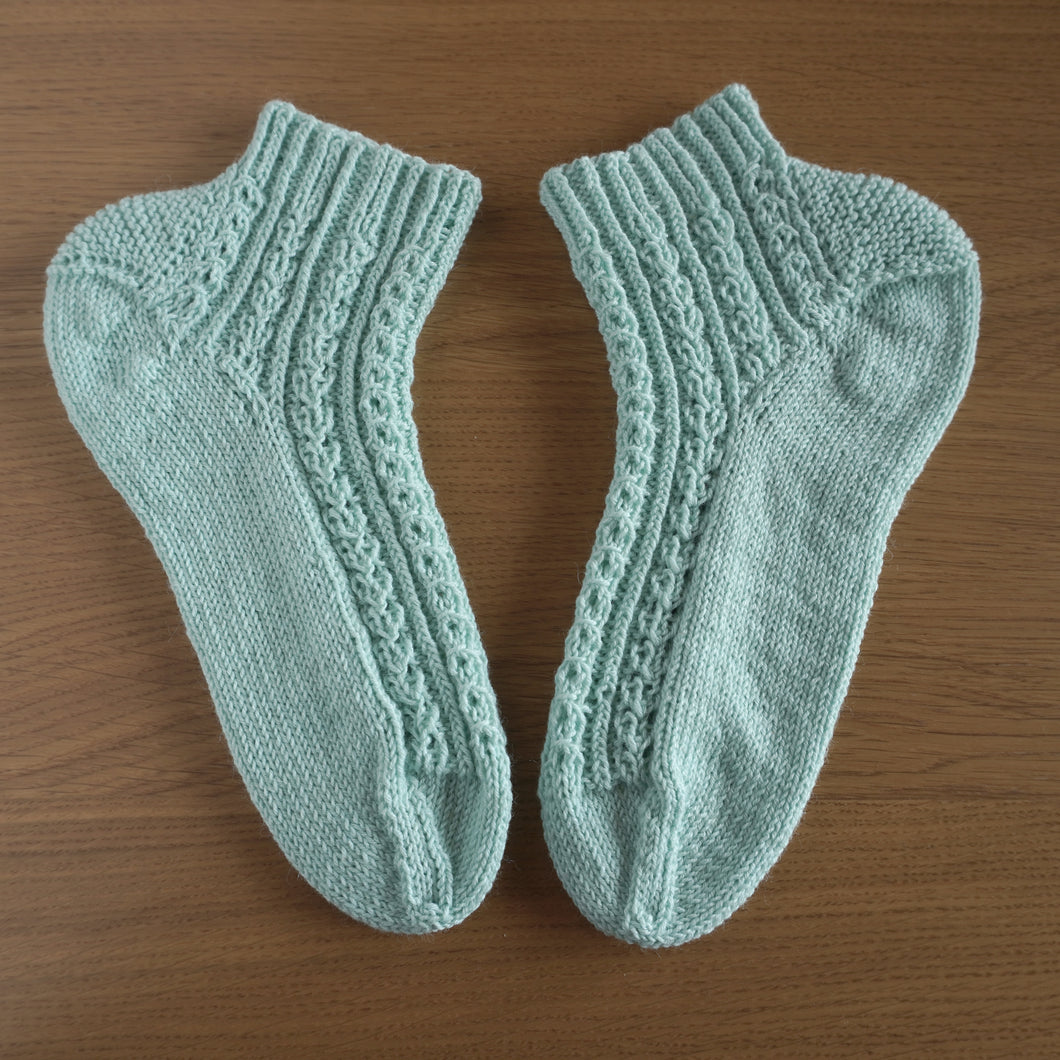 【編み図】Hearty Drop Socks（印刷物）